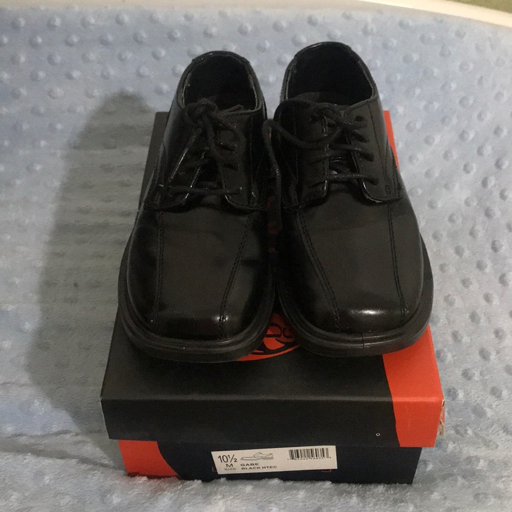 Toddler Boys Black Dress Shoes - Each worn Once